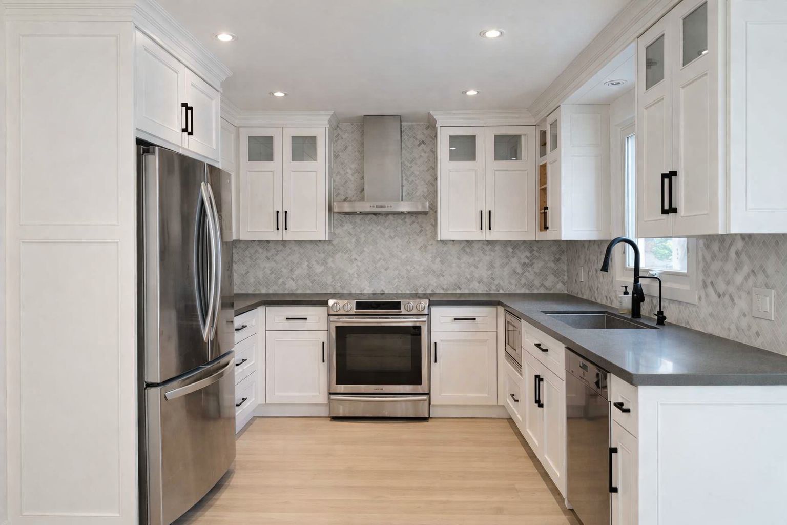 L-shape kitchen renovation