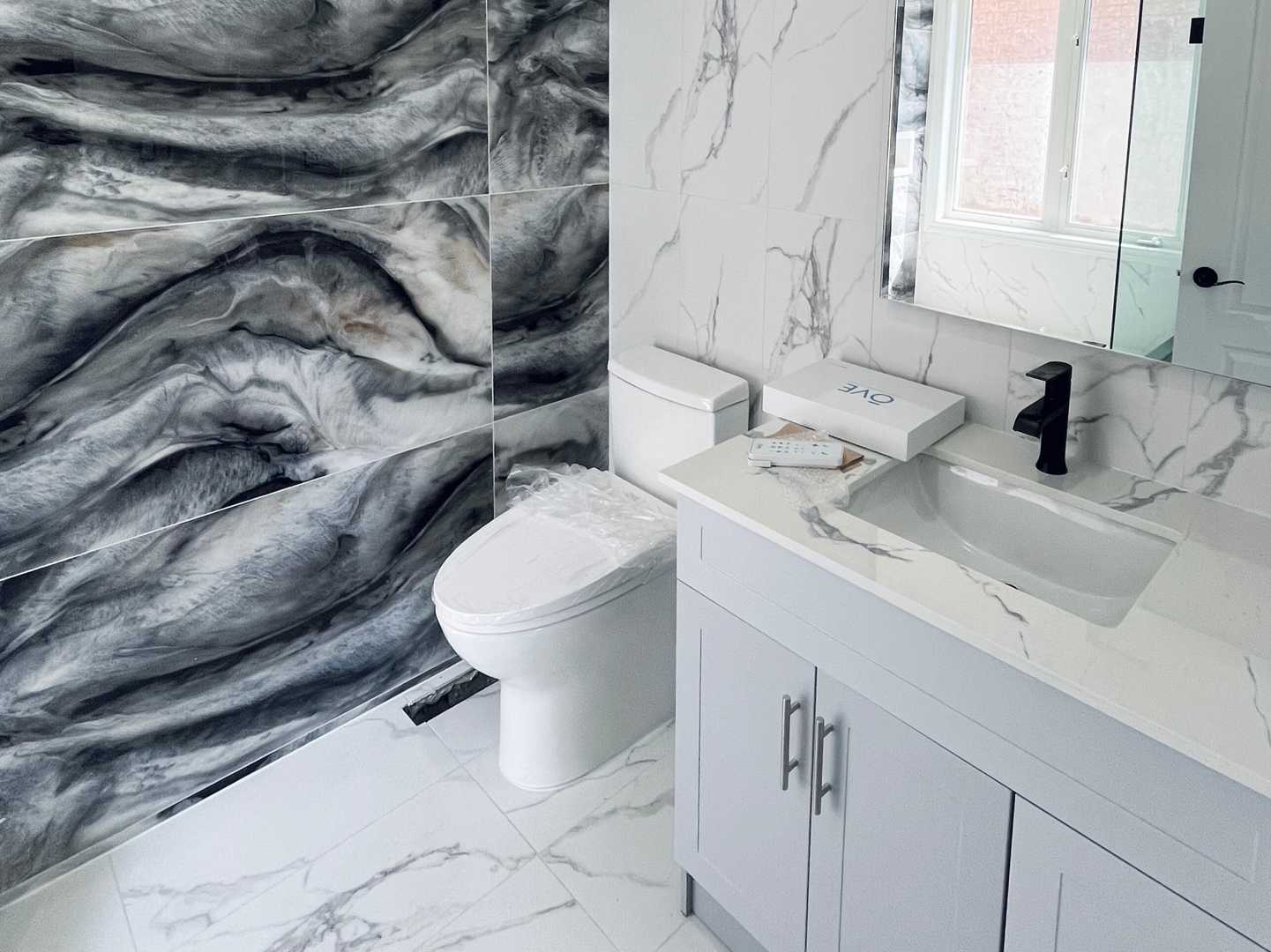 3 bathroom-full wall tile bathroom