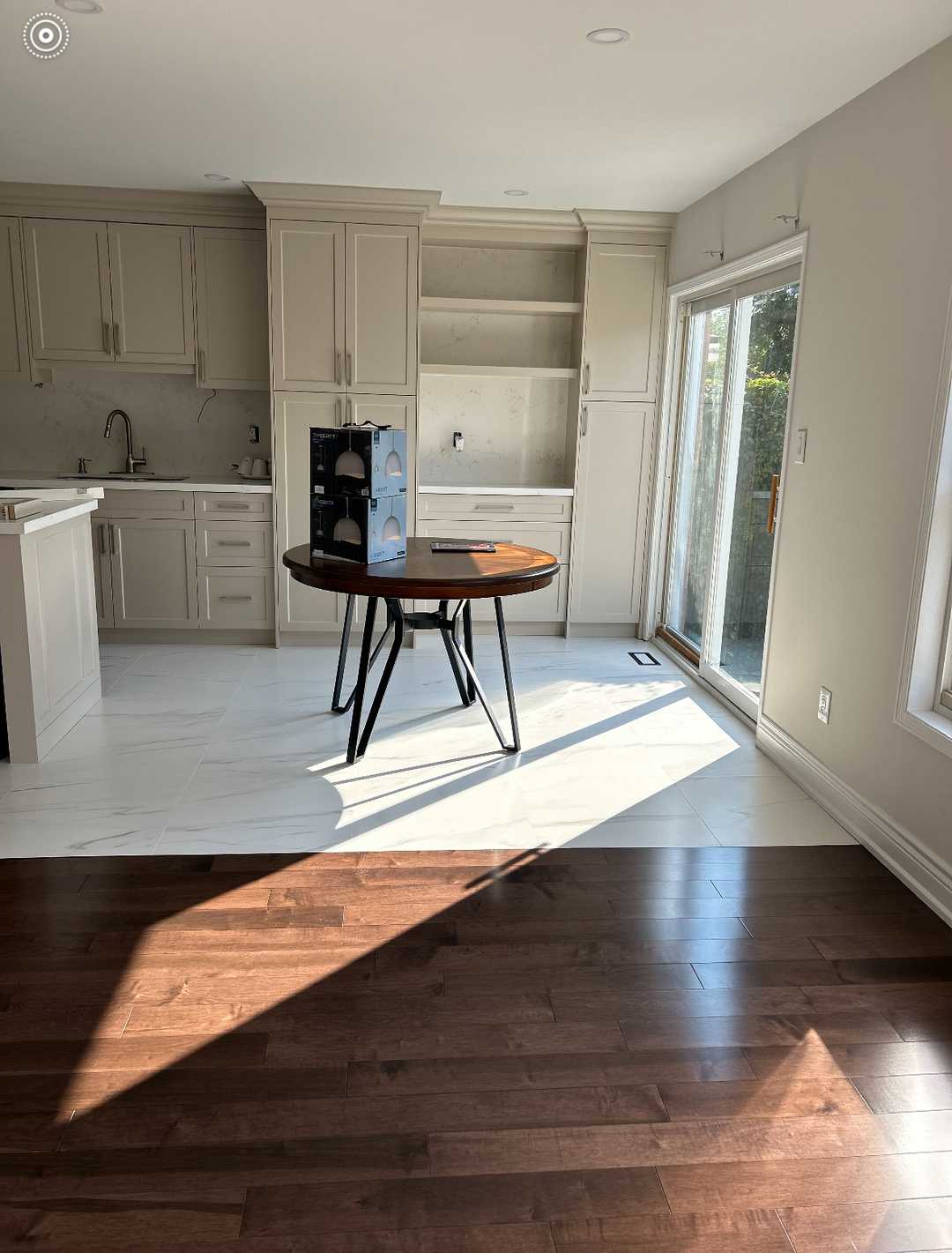 Creamy white kitchen cabinets