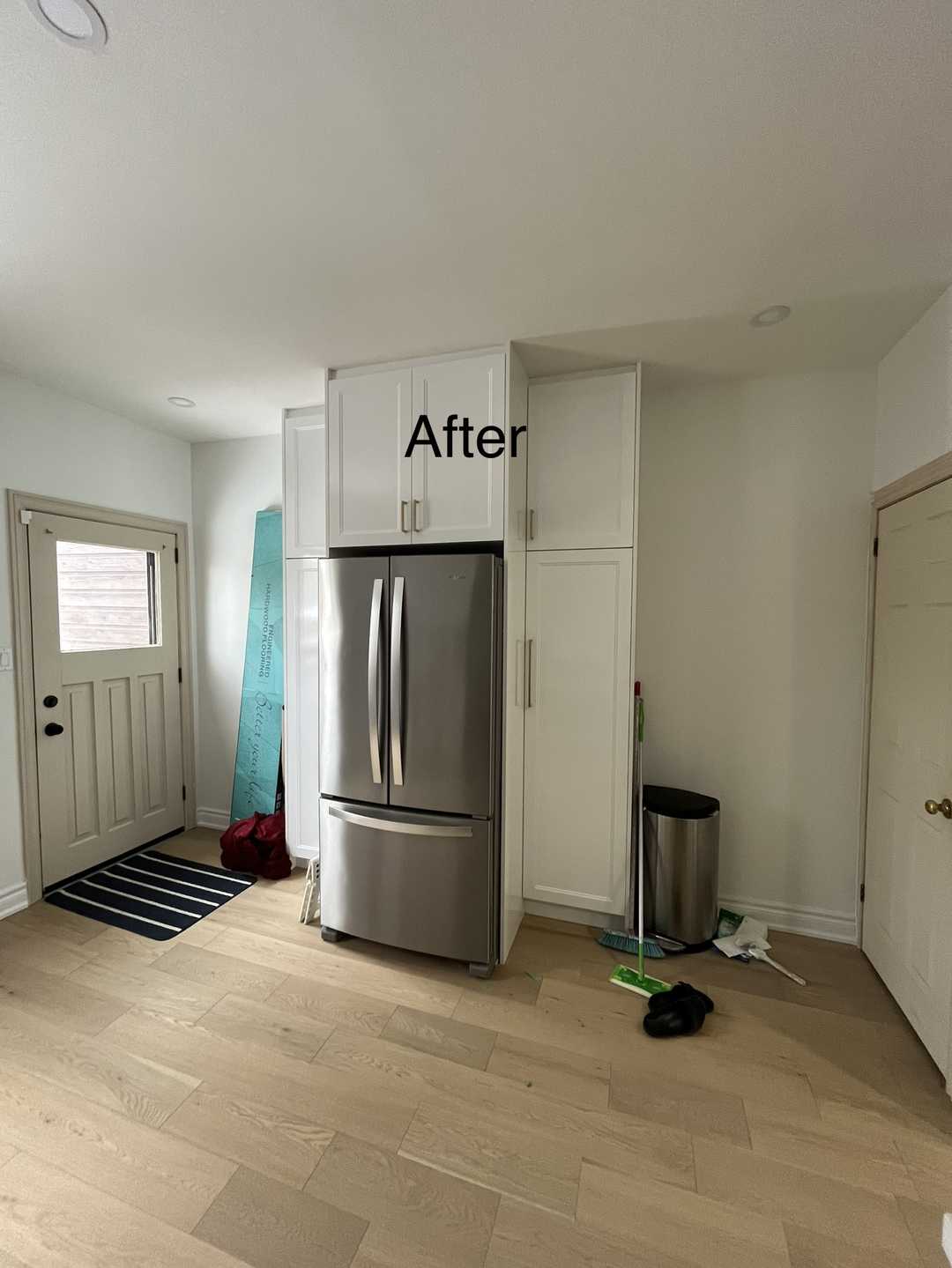 Oak-colored hardwood floor