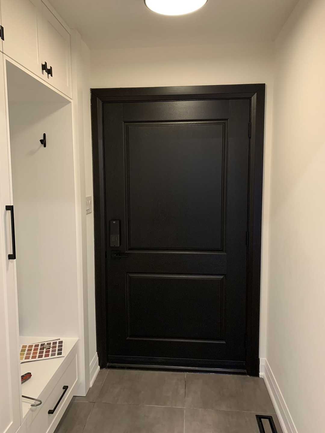 Complete home renovation featuring built-in closets, a kitchen with cabinets
