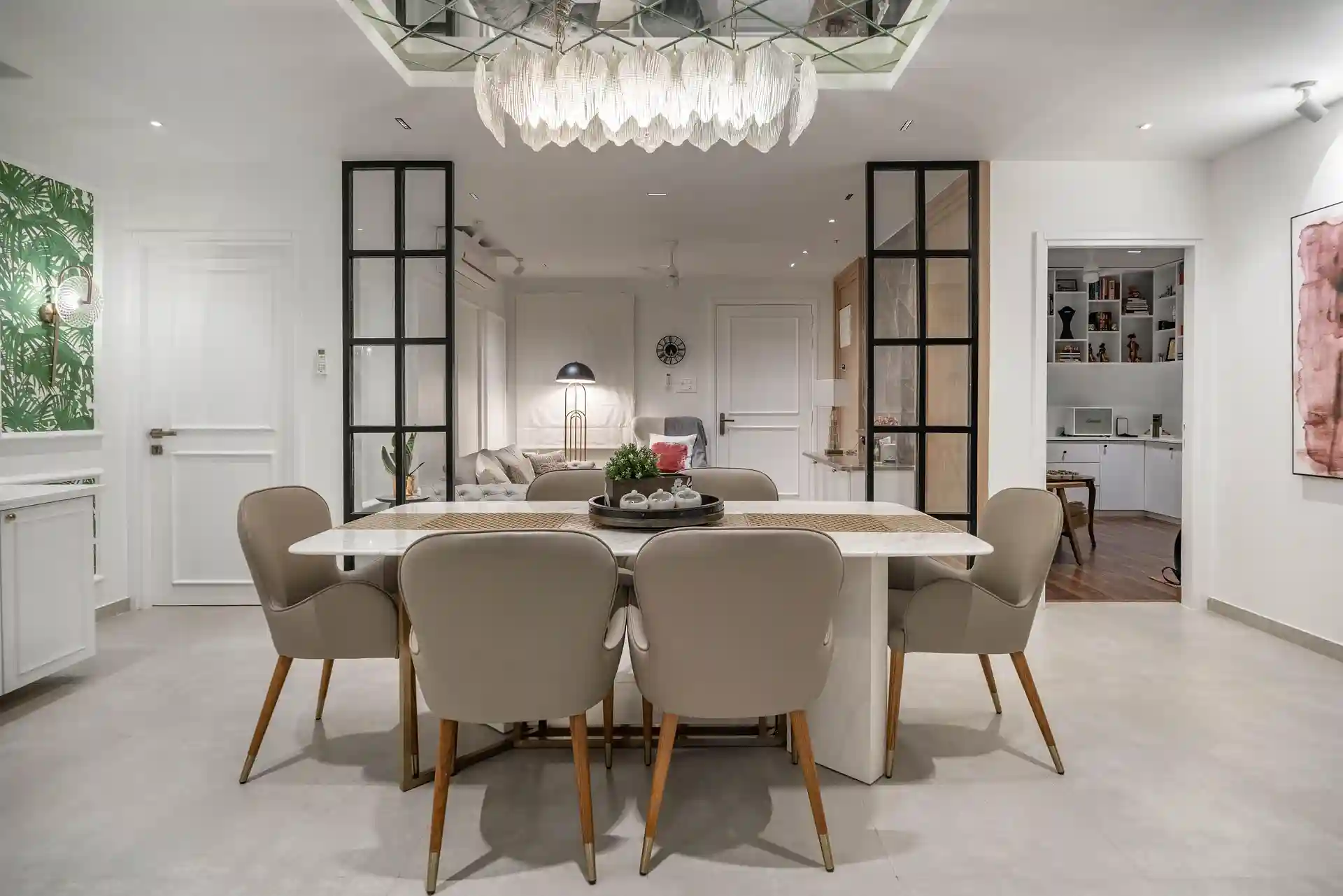 North York kitchen renovation with quartz waterfall island and custom cabinetry